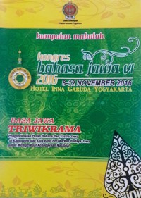 Kumpulan makalah kongres bahasa Jawa VI 2016