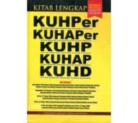 Kitab lengkap KUHPer KUHAPer KUHP KUHD