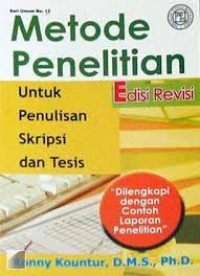 Metode penelitian : untuk penyusunan skripsi dan tesis