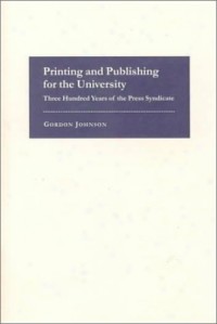 Printing and publishing for the university