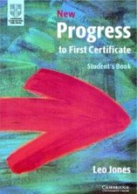 New progress to first certificate: Students book