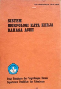 Sistem morfologi kata kerja bahasa Aceh