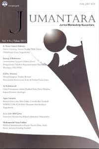 Jumantara: Jurnal Manuskrip Nusantara vol. 4 no.2 tahun 2013