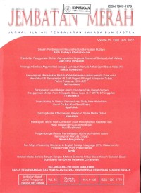 Jembatan merah: jurnal ilmiah pengajaran bahasa dan sastra