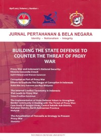 Jurnal pertahanan & bela negara april 2017, volume 7, number 1