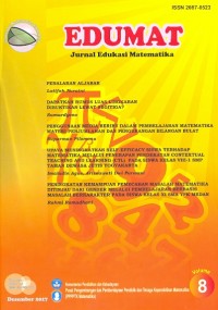 EDUMAT: jurnal edukasi matematika vol. 8 no. 15, desember 2017