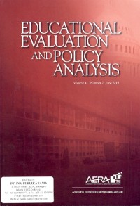 Educational evaluation and policy analysis [volume 41 number 2 june 2019]