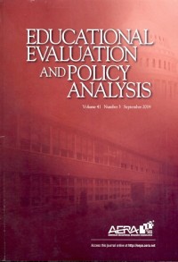 Educational evaluation and policy analysis [Volume 41 Number 3,  September 2019]