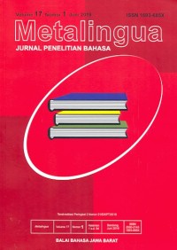 Metalingua : Jurnal Penelitian Bahasa [vol. 17, no. 1, Juni 2019]