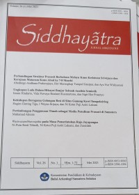 Siddhayatra : Jurnal arkeologi, vol. 26 no. 1, Mei 2021