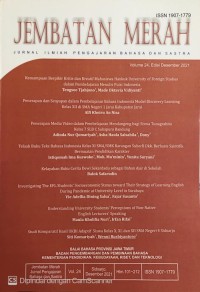 Jembatan merah : jurnal ilmiah pengajaran bahasa dan sastra volume 24, edisi Desember 2021