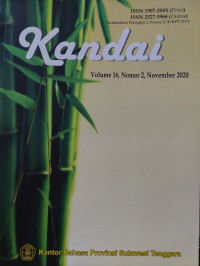 Kandai volume 16 nomor 2, November 2020