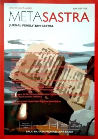Metasastra : jurnal penelitian sastra volume 12 nomor 1, Juni 2020