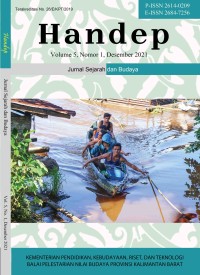 Handep : jurnal sejarah dan budaya volume 5 nomor 1 Desember 2021