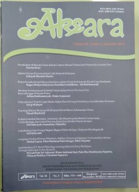 Aksara [Volume 30, Nomor 2, Desember 2018]