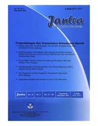 Jantra : jurnal sejarah dan budaya volume 16 nomor 2, Desember 2021