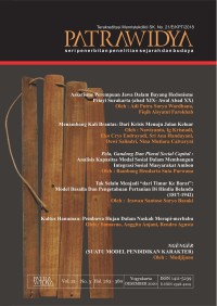 Patrawidya : seri penerbitan penelitian sejarah dan budaya volume 21 nomor 3, Desember 2020