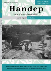 Handep : jurnal sejarah dan budaya volume 6, nomor 1, Desember 2022