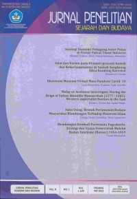 Jurnal penelitian sejarah dan budaya, volume 8 nomor 1, hal. 1-138, Mei 2022