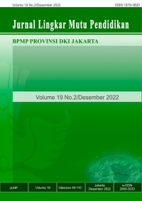 Jurnal lingkar mutu pendidikan volume 19 no. 2, Desember 2022
