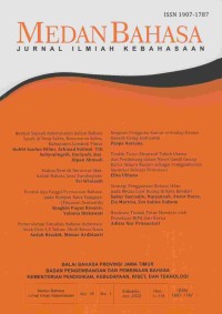 Medan Bahasa : Jurnal Ilmiah Kebahasaan volume 16 nomor 1, Juni 2022