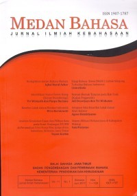 Medan Bahasa: Jurnal Ilmiah Kebahasaan Volume 16 Nomor 2, Desember 2022