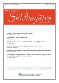 Siddhayatra: Jurnal Arkeologi volume 25 (1), Mei 2020