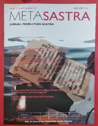 Metasastra : jurnal penelitian sastra volume 12 nomor 2, Desember 2020
