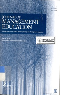 Journal of management education volume 38 number 3 june 2014