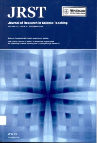 Jrst journal of research in science teaching volume 53 issue 9 november 2016